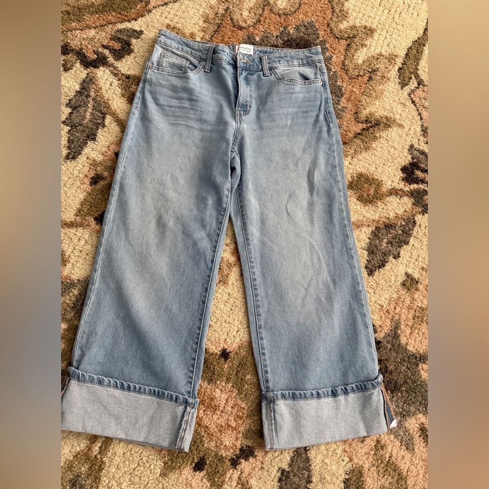 crown & ivy Light Blue Flare Jeans